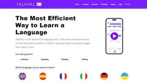 یادگیری زبان با هوش مصنوعی TalkPal