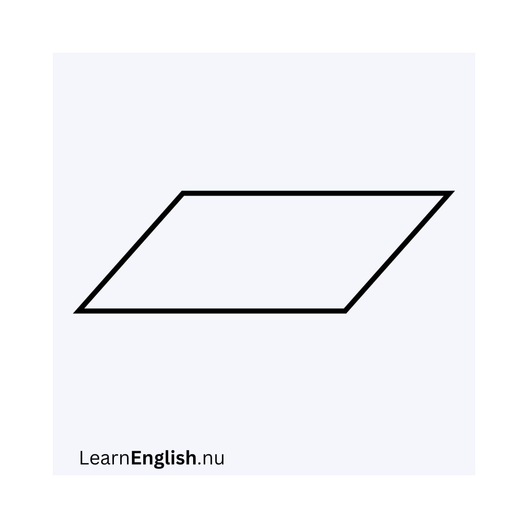 parallelogram /ˌpærəˈlæləɡræm/