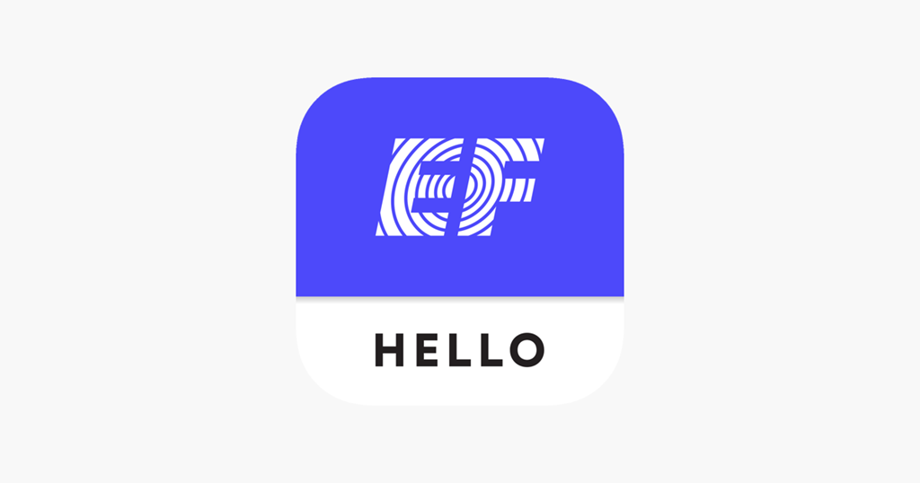 EF Hello: ربات یادگیری زبان انگلیسی با دوره‌های تخصصی
