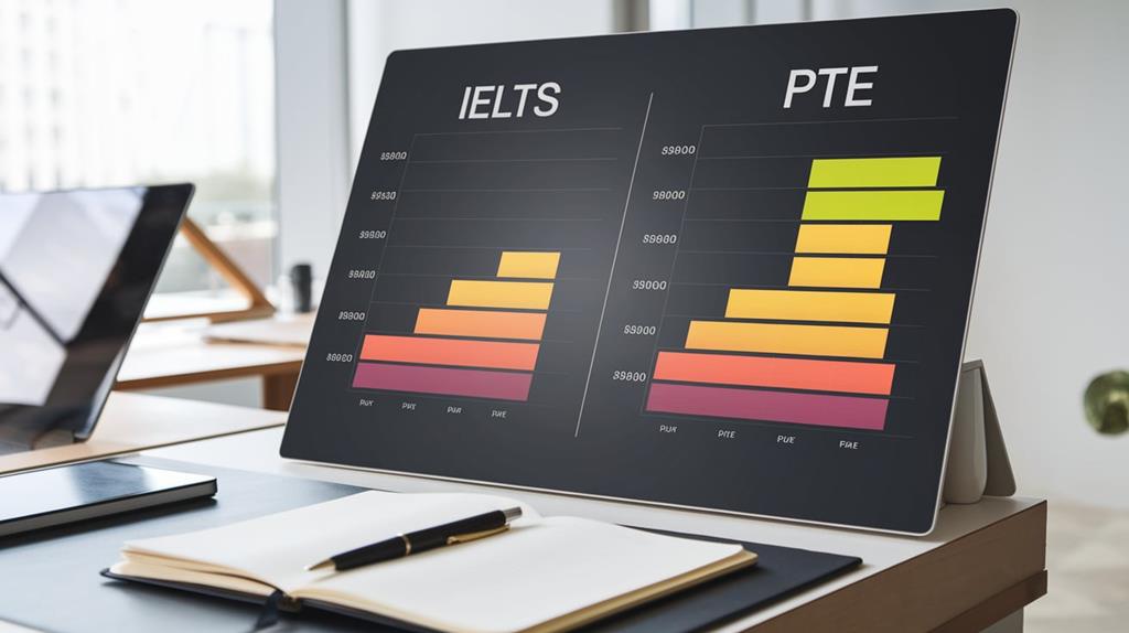 جدول معادل‌سازی نمرات PTE و آیلتس