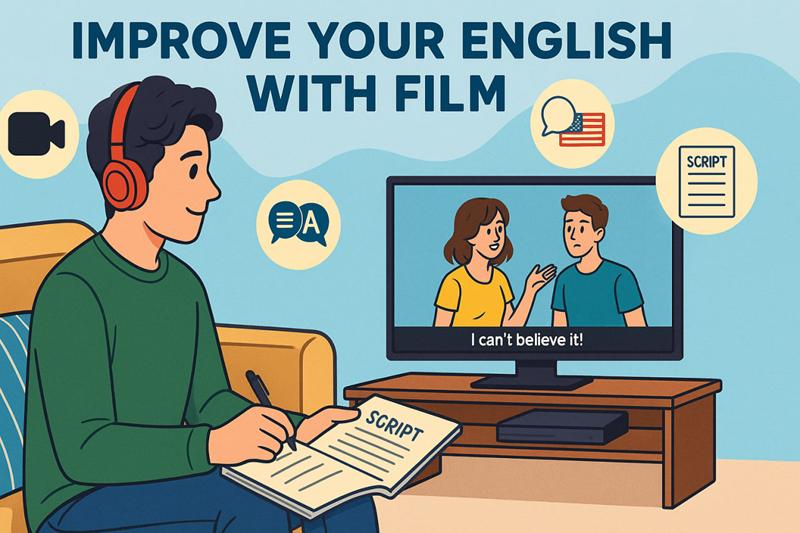 برنامه تمرینی ۷ روزه برای یادگیری زبان با فیلم