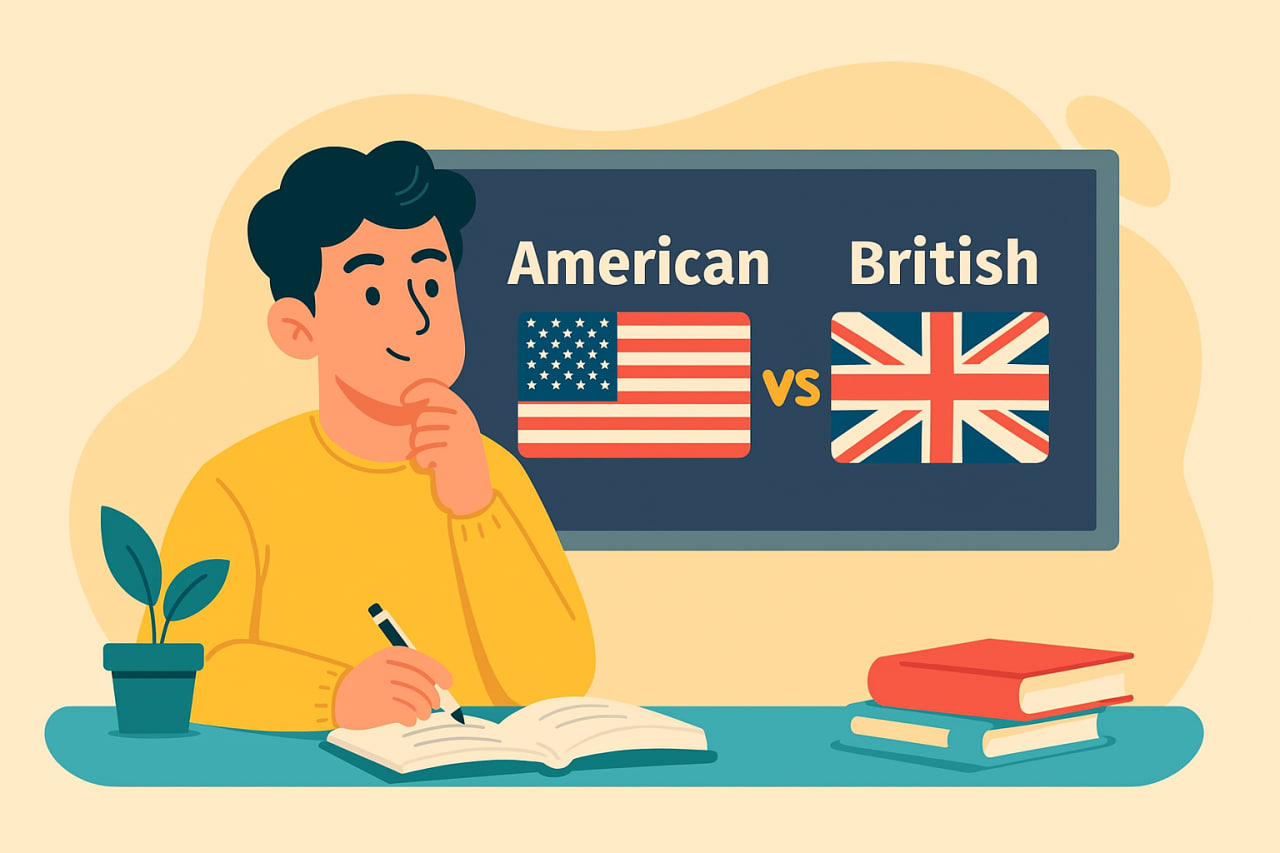 تفاوت کلی بین انگلیسی بریتیش و امریکن