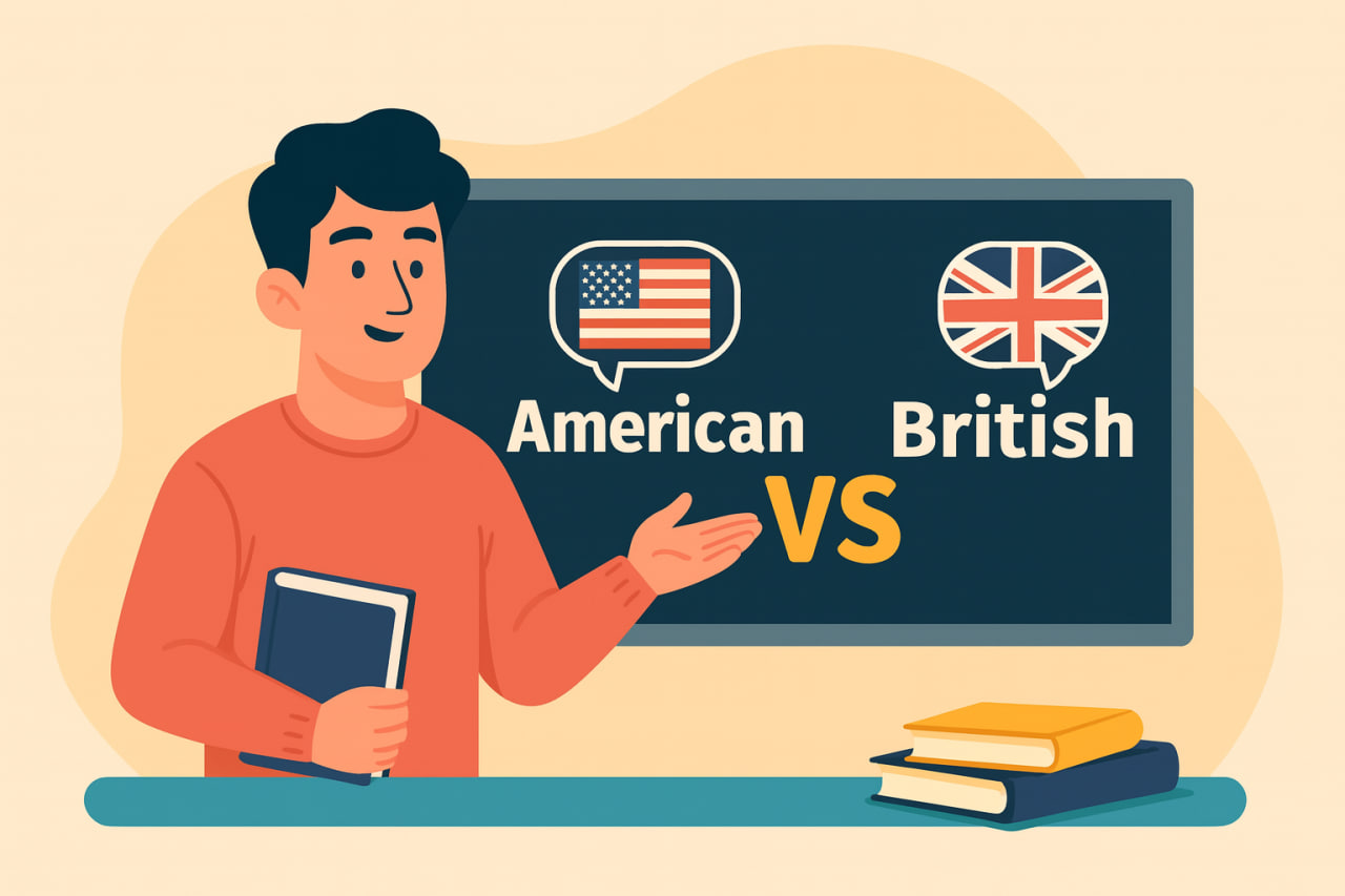 تفاوت کلی بین انگلیسی بریتیش و امریکن